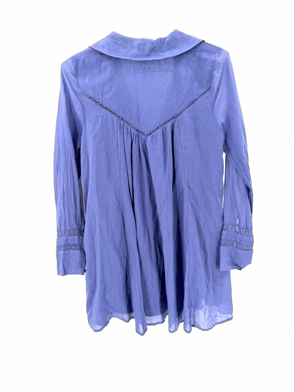 Free people Haddie Solid Swing Mini Tunic Boho Cottage Mini Dress - Picture 5 of 8